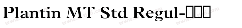 Plantin MT Std Regul字体转换